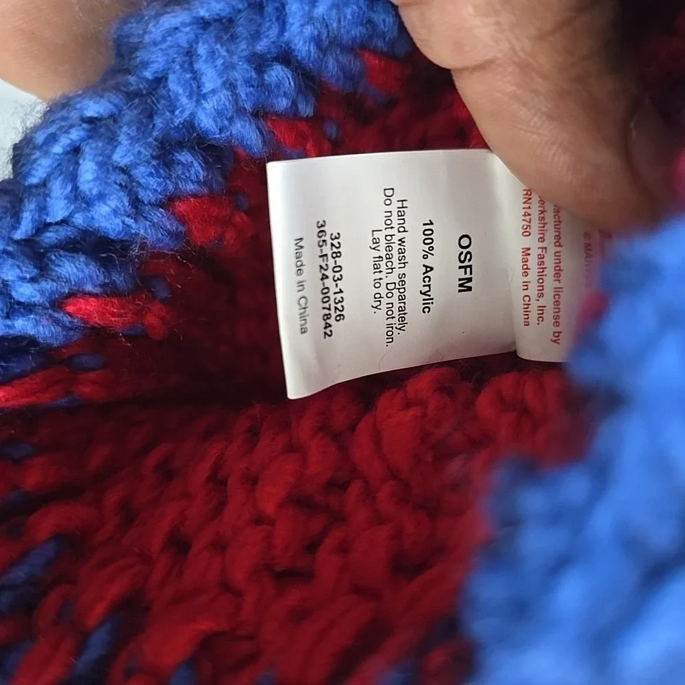 Spidey And Friends Hat Toddlers Blue/red Knit Winter Hat‎ Marvel Outdoors